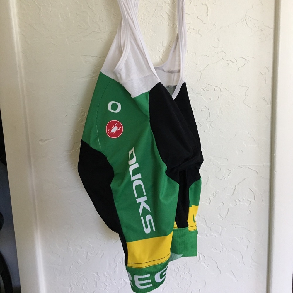 University of Oregon club cycling bibs